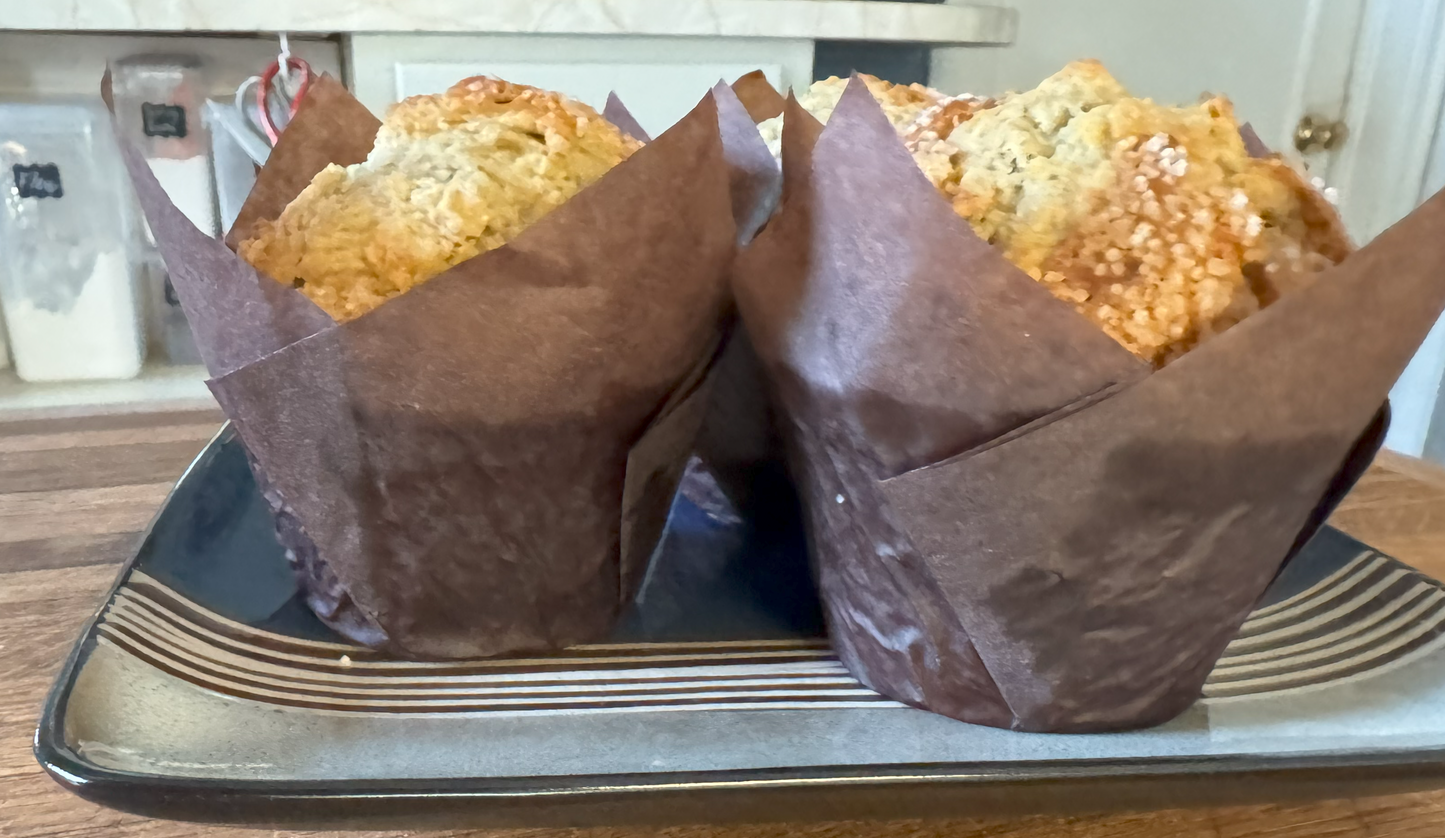 Jumbo Banana Muffins - 4 Pack