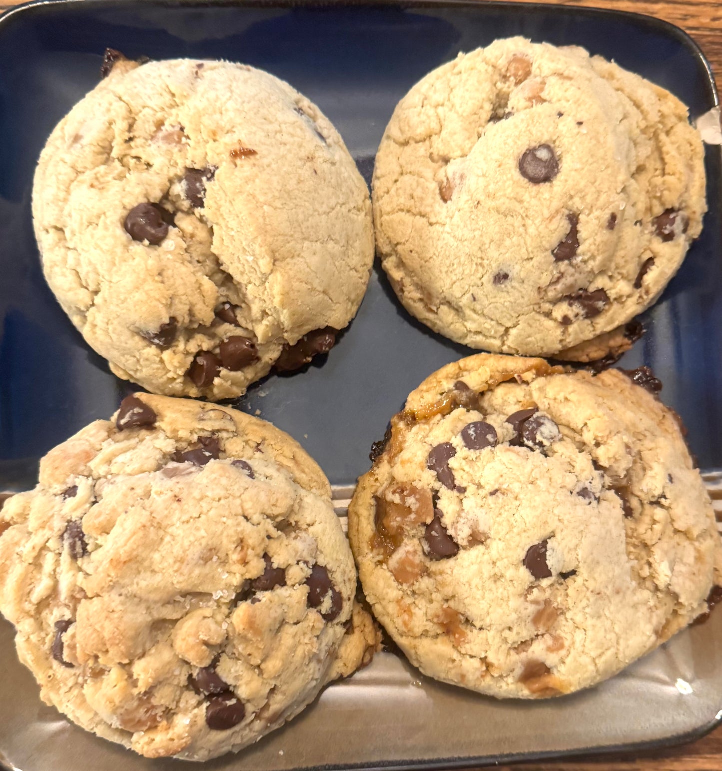 Jumbo Salted Carmel Cookies - Pack of 6