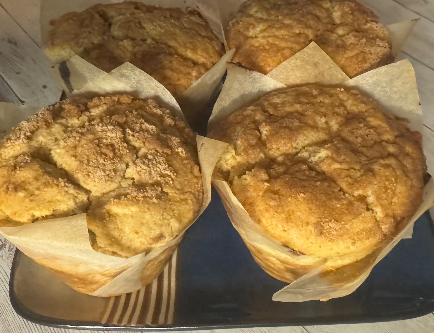 Gluten-Free Jumbo Peaches and Cream Muffins - 4 Pack