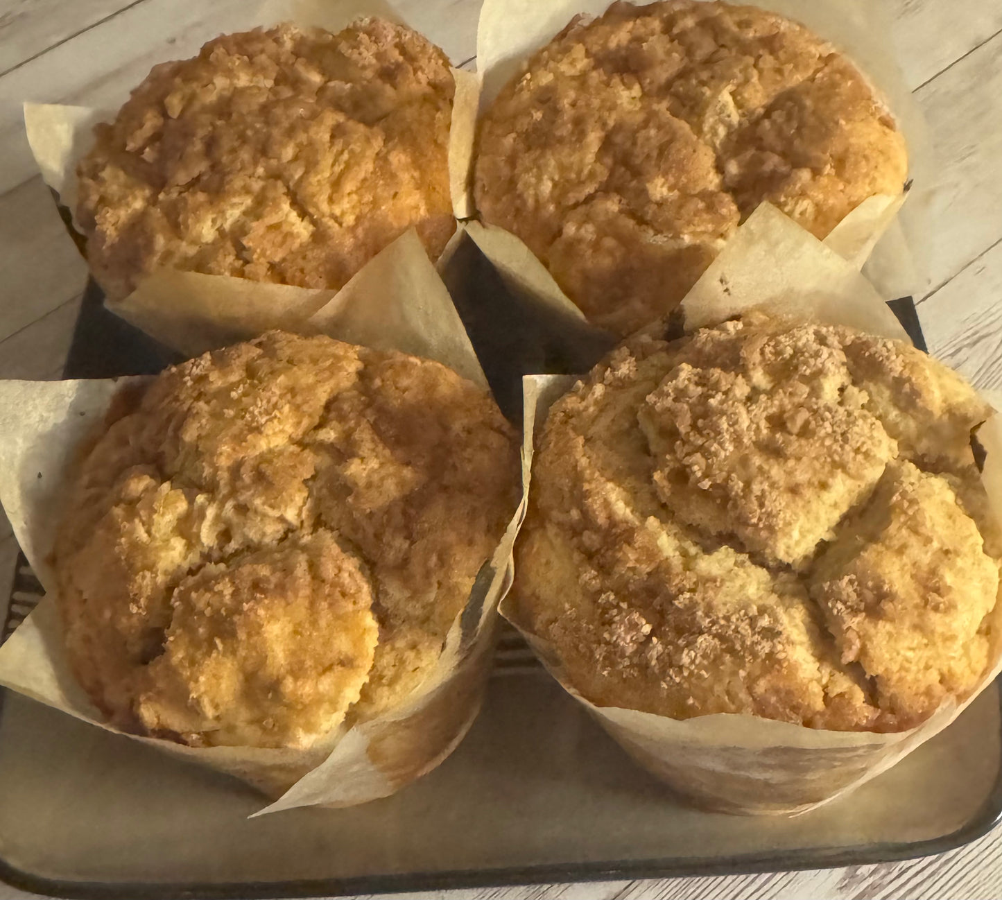 Gluten-Free Jumbo Peaches and Cream Muffins - 4 Pack