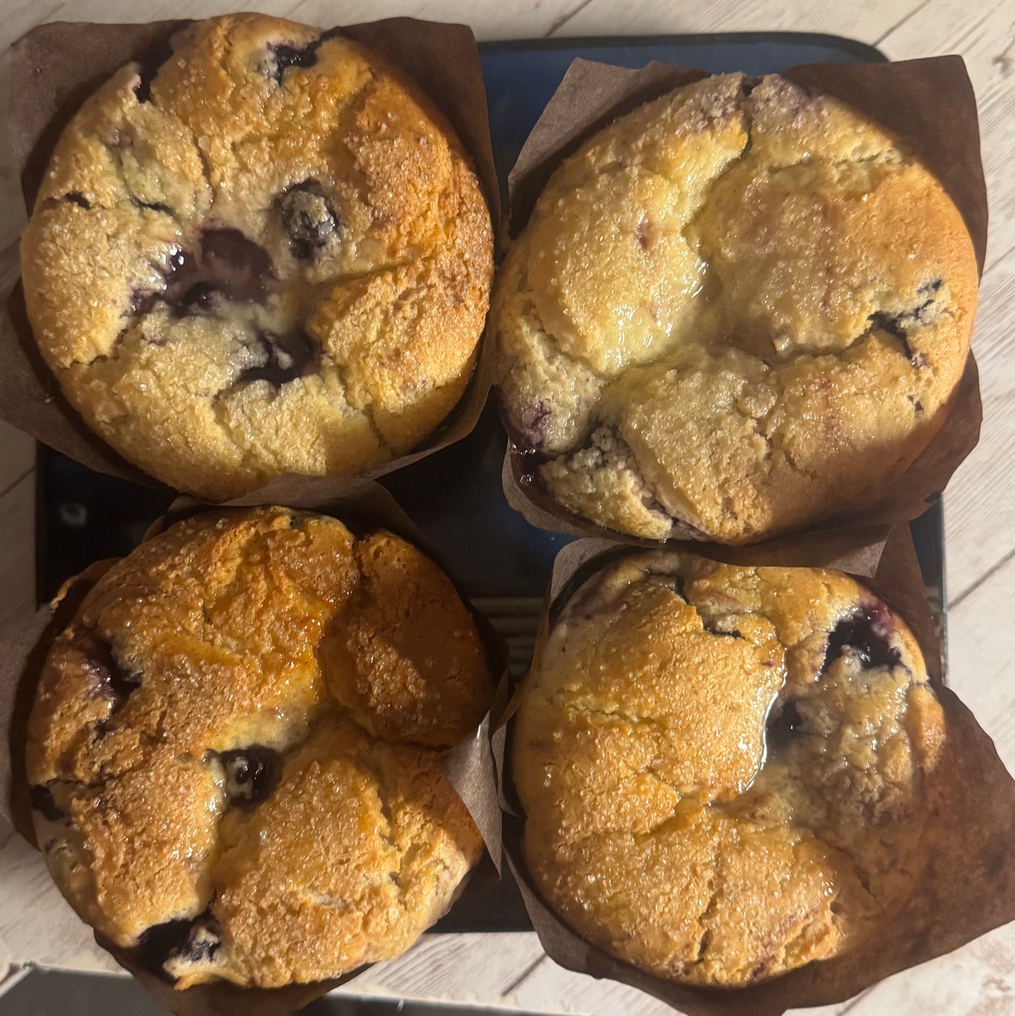Gluten-Free Jumbo Lemon Blueberry Muffins - 4 Pack