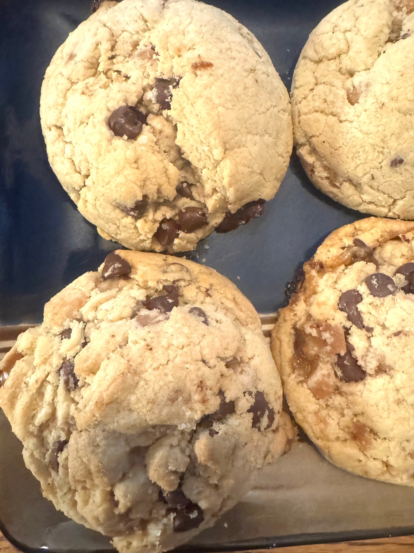 Jumbo Salted Carmel Cookies - Pack of 6