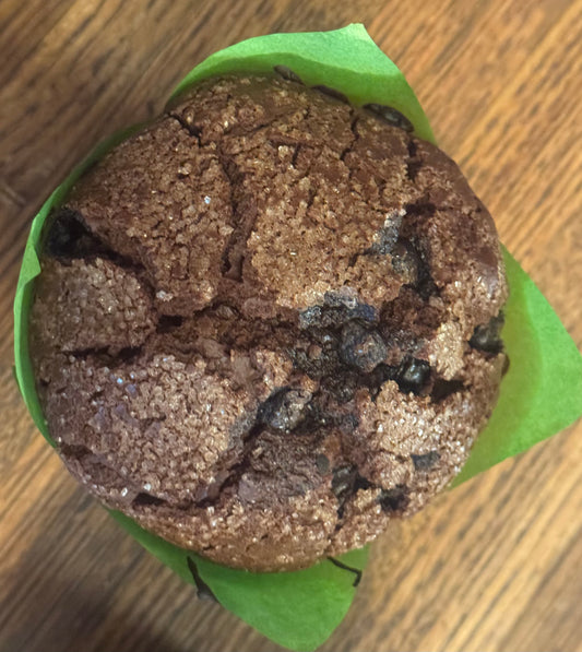 Jumbo Salted Caramel Double Chocolate Muffins - 4 Pack