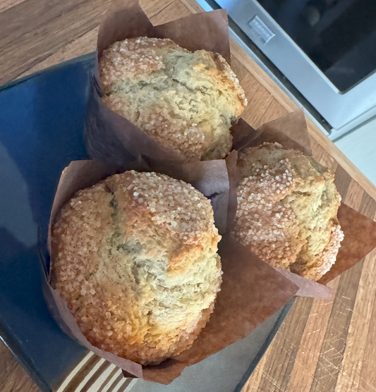 Jumbo Banana Muffins - 4 Pack