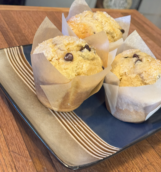 Jumbo Chocolate Chip Muffins - 4 Pack