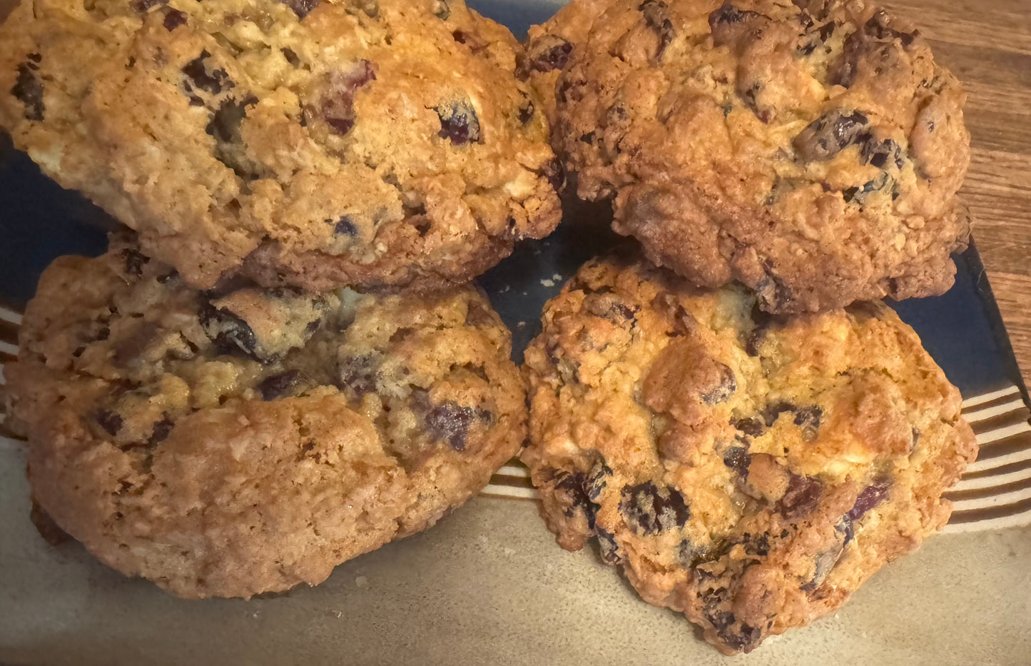 Delicious Jumbo Oatmeal Chocolate Chip Cookies!