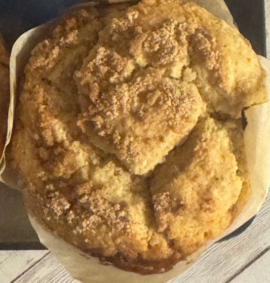 Gluten-Free Jumbo Peaches and Cream Muffins - 4 Pack